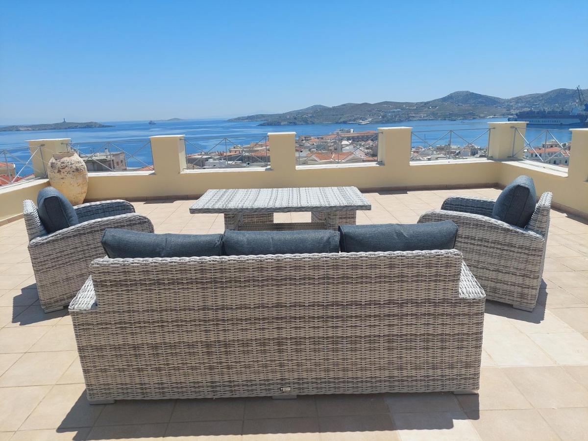Hermes Penthouse Ermoupoli Bagian luar foto