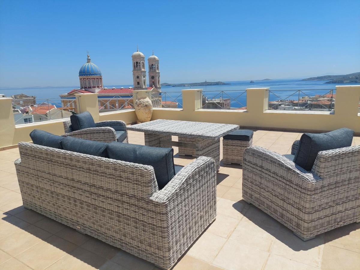 Hermes Penthouse Ermoupoli Bagian luar foto