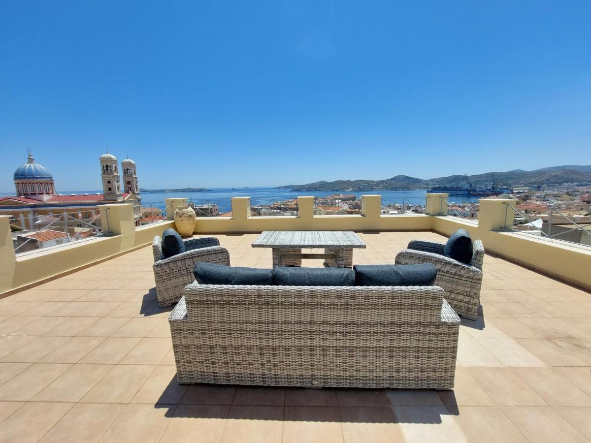 Hermes Penthouse Ermoupoli Bagian luar foto
