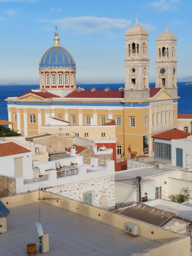 Hermes Penthouse Ermoupoli Bagian luar foto
